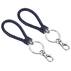 Unique Bargains Plastic Wear-resistant ID Card Wristlet Keychains 2 Pcs - 1 of 4