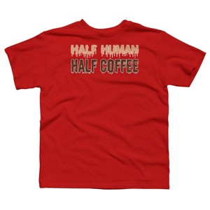 Boy's Design By Humans Funny Halloween Costume For Coffee Addicts By TeeShirtMadness T-Shirt - 1 of 3