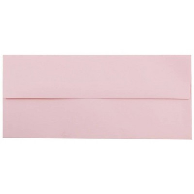 JAM Paper #10 Business Envelopes 4.125 x 9.5 Baby Pink 2155777I