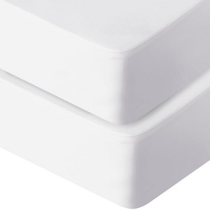 Aoibox Full Size Mattress Protector Waterproof Noiseless Soft Deep Pocket 14 Inch Super Breathable Washable 2 Pack - 1 of 4