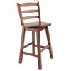 Scalera Ladder Back Swivel Seat Barstool Walnut - Winsome : Target