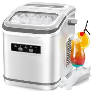 Quick Ice Maker: 26.5lbs Daily, 6-Min Cycle, 2 Sizes, Self-Cleaning - Ideal for Home and Events - 1 of 4