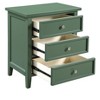 PAGED Wooden Nightstand with 3 Storage Drawers, Modern Side Table with Handles, Bedside Cabinet for Bedroom, Living Room - 4 of 4
