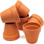 Juvale 6 Pack Terra Cotta Clay Pots, Small Plant Pots, Planters for Succulents & Cactus, 4 x 4 x 3.8 in