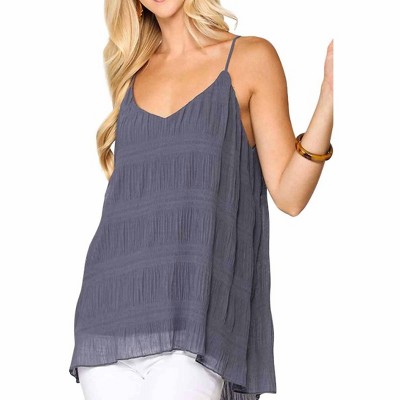 Women's Pleated Cami Tank Top - GiGiO