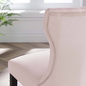 Set of 2 Silhouette Performance Velvet Dining Chairs - Modway - 1 of 4