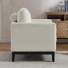 Hrinhom 35.4"W Accent Chair,Modern Reading Armchair with Wood Base,Single Sofa - 3 of 4