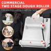 Pizza Dough Roller, Commercial Dough Sheeter - 370W Dual-Roller Electric Stainless Steel, Max 16''  Pasta Maker Compatible - 4 of 4