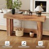 63" Long Slim Console Table, Farmhouse Wood Entryway Table for Hallway, Living Room, Behind Sofa, Industrial Accent Table for Modern and Rustic Décor - 3 of 4