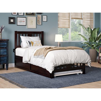 AFI Furnishings Tahoe Platform Bed T with Footboard & T Trundle ES