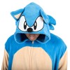 Sonic The Hedgehog Sonic Hooded Kigurumi Union Suit-Small - image 2 of 4