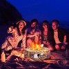 Tangkula Outdoor 40000 BTU Gas Fire Pit Table Electronic Propane Ignition Lava Rock BrownGrey - 2 of 4