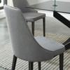 Probe Hues Modern Upholstered Dining chairs,Metal Armless Chair for Kitchen & Dining Room - 3 of 4