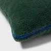 Cozy Faux Shearling Decorative Throw Pillow Green - Room Essentials™ - 4 of 4