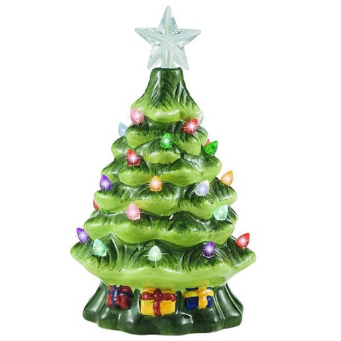 Mr. Christmas Animated Nostalgic Ceramic LED White Christmas Tree - 14