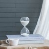 GlasFlength Decorative Objects Hourglass Decor 30 Minute Hourglass Vintage Hourglass Table Desk Decor for Living Room, White, 6"*3"*8" - 3 of 4