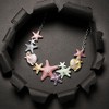 SOHI Women's Multicolour Metallic Starfish Necklace - 3 of 4