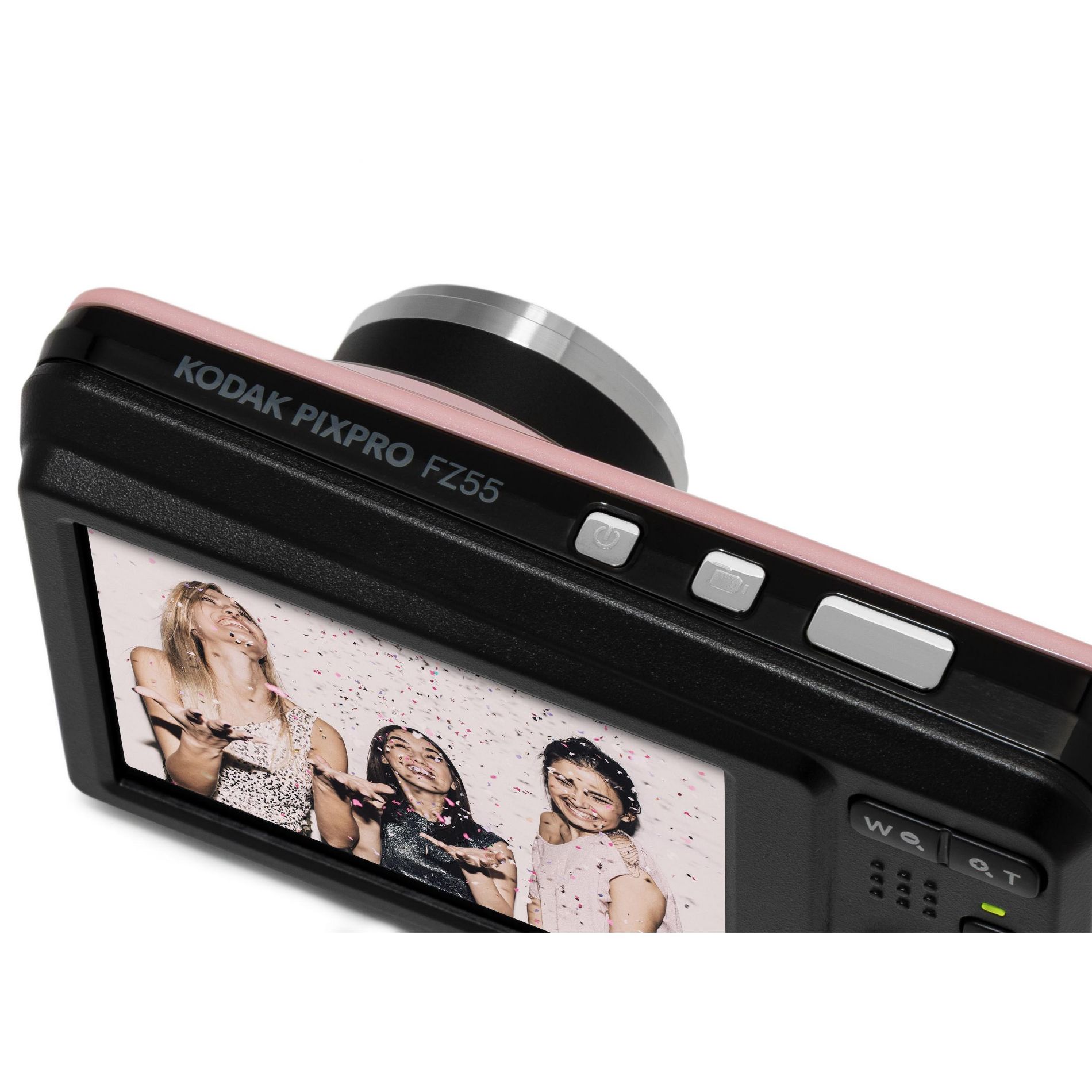 Kodak PixPro Friendly Zoom FZ55 16MP 1080p Full HD Digital Camera (Pastel Pink)