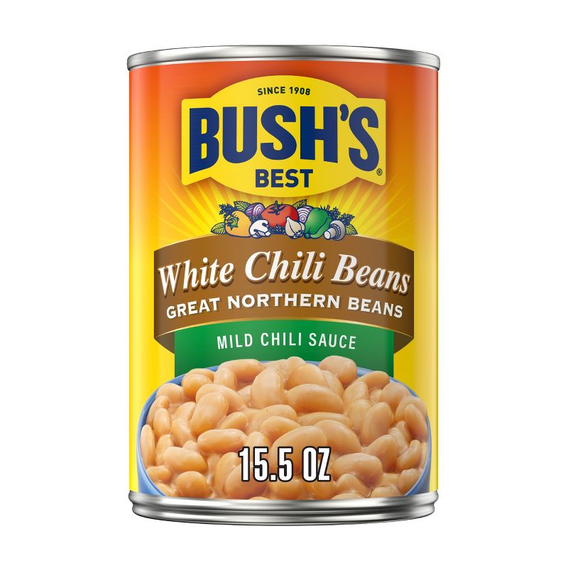 Bush&#39;s Great Northern Beans in Mild White Chili Sauce - 15.5oz, 1 of 16
