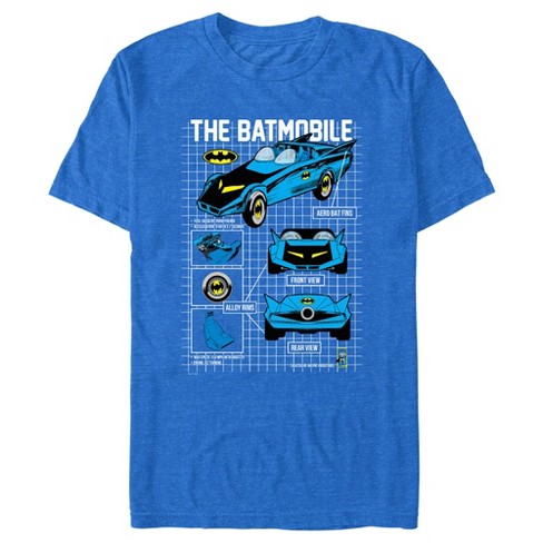 Men's Batman The Batmobile Car Parts T-shirt : Target