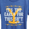 Women's - Yellowstone - Its Too Early For This Rip Wheeler Short Sleeve Graphic T-Shirt - 2 of 4
