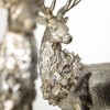 17.5"H and 16.75"H Sullivans Regal Silver Deer Figurine - Set of 2, Christmas Decor - 2 of 3