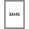 PosterPalooza | Distressed Black Picture Frame - UV Acrylic, Foam Board Backing, Hanging Hardware - 2 of 4
