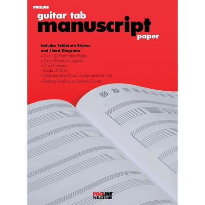 Proline ProLine Guitar Tab Manuscript Paper