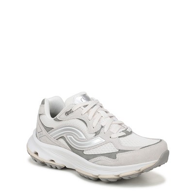 white alyssum suede/mesh