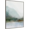 32" x 42" Sapphire Lake I by Ian C Framed Canvas Wall Art Print - Amanti Art: Modern Decor, Hand-Stretched - image 2 of 4