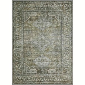 Abynow Medallion Persian Diamond Texture Indoor Area Rug - 1 of 4