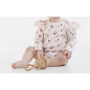 Gender Neutral Berry Flutter Onesie - Aster & Oak - 1 of 2