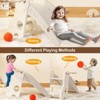Topteng 3-in-1 Kids Slide with Climber and Basketball Hoop - 4 of 4