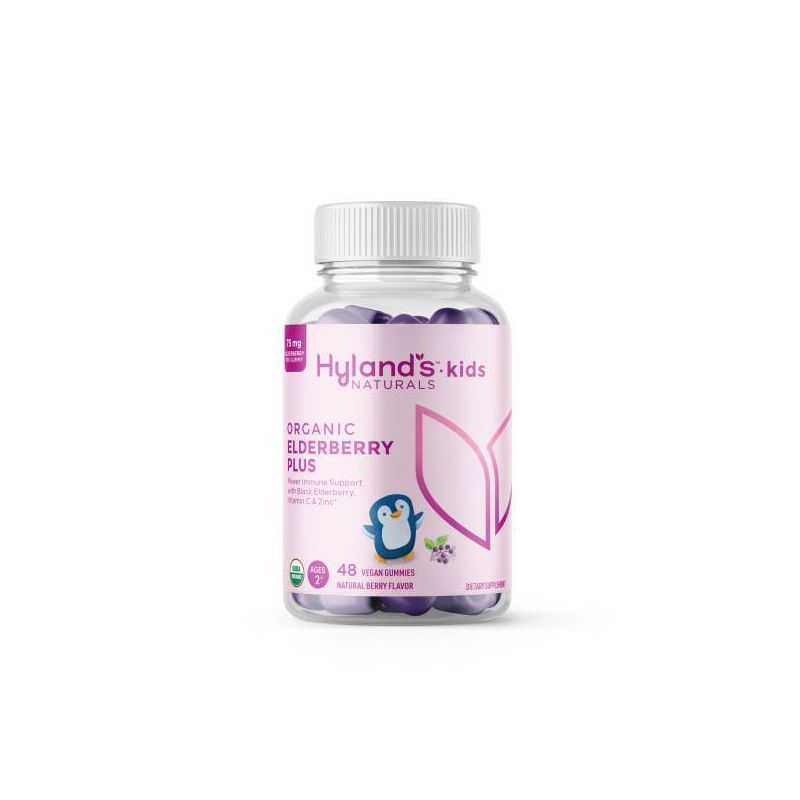 Hyland&#39;s Naturals Kids&#39; Immune Organic Vegan Elderberry Gummies - 48ct, 1 of 9