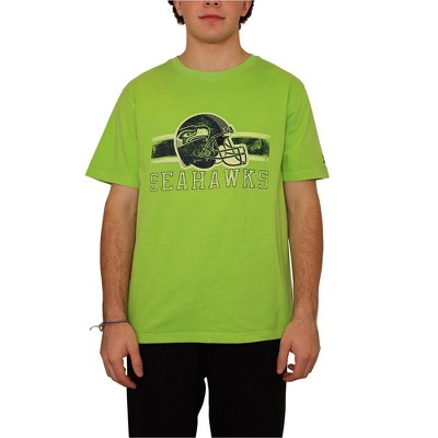 STARTER Mens Seattle Seahawks Graphic T-Shirt, Green, Large