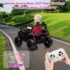 12V Kids Ride On Car Truck w/Parent Remote Control, Spring Suspension, LED Lights, Safety Belt, AUX Port, Music, Spring Suspension - 3 of 4
