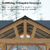 AMERLIFE Spruce Wood Gazebo with Storage Bar Counter - 3 of 4