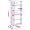 vidaXL Shelf Bathroom Storage Bookshelf Rack Shelving Unit Solid Wood Oak - 3 of 4