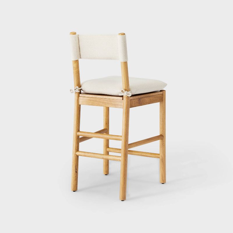 Emery Wood Counter Height Barstool with Upholstered Seat and Sling Back - Threshold&#8482; designed with Studio McGee, 5 of 8