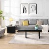 Airsurfer 47.24*23.62 and 35.43*31.49 inch Rectangle Wood Detachable Coffee Table,Single L Shape Farmhouse Coffee Table for Dining Room,Garden - 3 of 4
