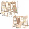 Indoor Playground 7-in-1 Jungle Gym Playset for Kids 2-6yrs, Waldorf and Montessori Style Wooden Climb Set - image 4 of 4