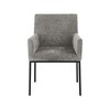 Meridian Furniture,Reeves Chenille Fabric Dining Chair, Set of 2 - 3 of 4
