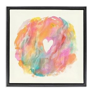 Stupell Industries Abstract Heart Fluid Mixed Pastels, 25" x 25" - 1 of 4