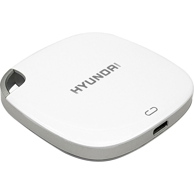 Hyundai 512GB Ultra Portable External SSD for PC/Mac/Mobile, USB-C USB 3.1 - White (HTESD500PW), 4 of 9