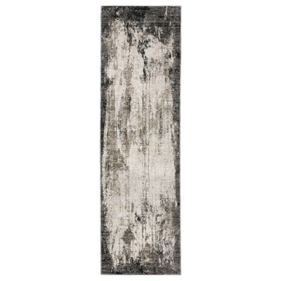 5'3x7'6 Nirvan Industrial Abstract Indoor Area Rug Beige/Gray - Captiv8e  Designs