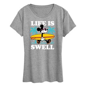 Women's - Disney - Life Is Swell Short Sleeve Graphic T-Shirt - 1 of 4