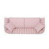 84.5" Contemporary 3-Seater Fabric Sofa,Channel Tufted Couch with Sloped Arms & Accent Pillows for Living Room-Baofuwish - 3 of 4