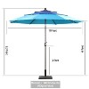 Aoodor 10 ft Patio Umbrella, Outdoor Table Umbrella, Market Umbrella with 3 Tier - 3 of 4