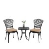 3 Piece Patio Conversation Set With 2 Chairs And 1 Table Outdoor, Patio Set Table And Chairs, Accent Chair For Outdoor With Cushion–Cuddlewood - 2 of 4