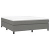 vidaXL Dark Gray Box Spring Bed Frame - California King Size Fabric Bed Frame, Engineered Wood Construction - image 2 of 4